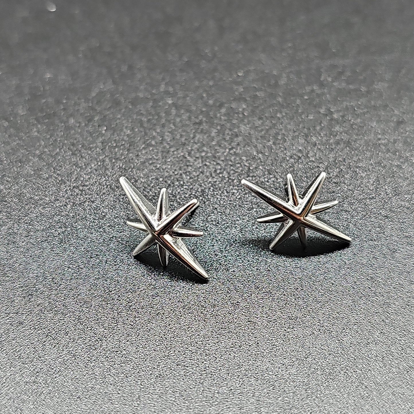 Clous d’oreilles acier inoxydable – Étoile Polaire doré ou argenté