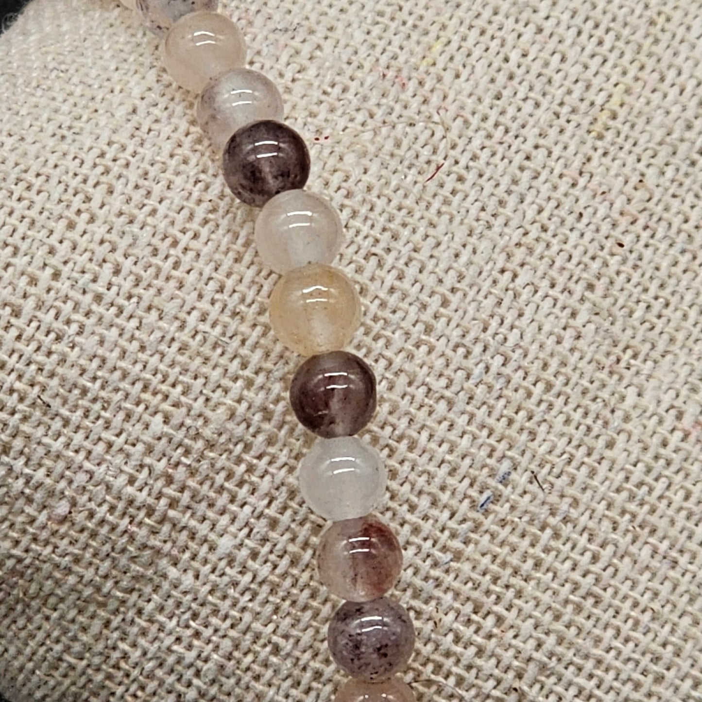 Bracelet élastique perles naturelles beige – Style bohème, chic et apaisant