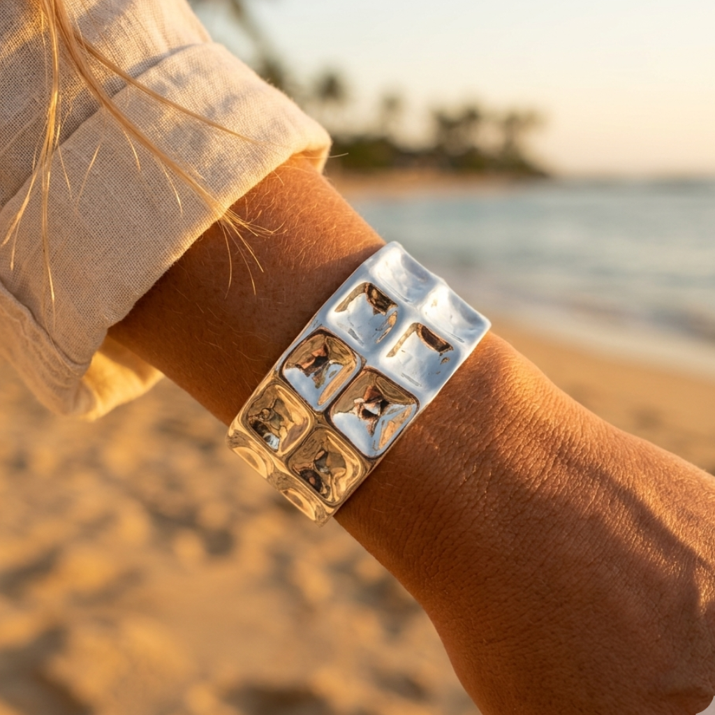 Gold or Silver Cuff Bracelet – Stainless Steel